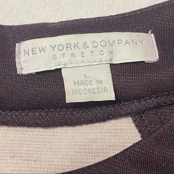 💕SOLD💕New York & Co Stretch Purple Floral Dress - Picture 7 of 8